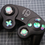 Hand cast custom resin buttons set for Nintendo GameCube - Cool opal [NGC] | Lab Fifteen Co - 4