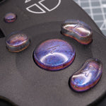 Hand cast custom resin buttons set for Nintendo GameCube - Cosmic blue [NGC] | Lab Fifteen Co - 6