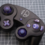 Hand cast custom resin buttons set for Nintendo GameCube - Cosmic purple [NGC] | Lab Fifteen Co - 4