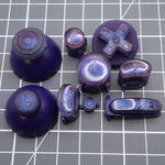 Hand cast custom resin buttons set for Nintendo GameCube - Cosmic purple [NGC] | Lab Fifteen Co - 1