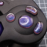 Hand cast custom resin buttons set for Nintendo GameCube - Cosmic purple [NGC] | Lab Fifteen Co - 5