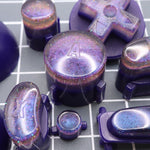 Hand cast custom resin buttons set for Nintendo GameCube - Cosmic purple [NGC] | Lab Fifteen Co - 2