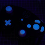 Hand cast custom resin buttons set for Nintendo GameCube - Glow in the dark blue GITD [NGC] | Lab Fifteen Co - 10