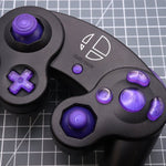 Hand cast custom resin buttons set for Nintendo GameCube - Grape candy [NGC] | Lab Fifteen Co - 4