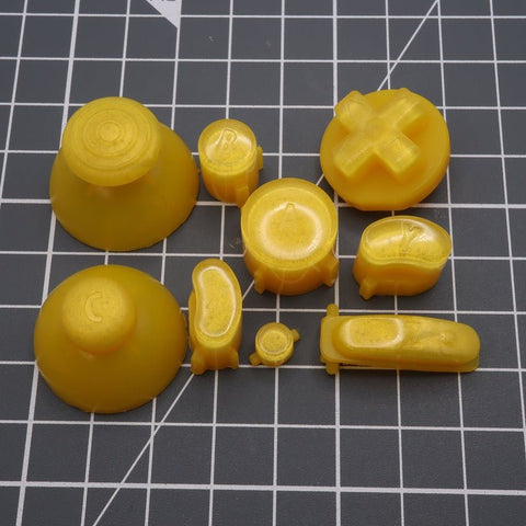 Hand cast custom resin buttons set for Nintendo GameCube - Lemon candy [NGC] | Lab Fifteen Co - 1