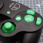 Hand cast custom resin buttons set for Nintendo GameCube - Lime candy [NGC] | Lab Fifteen Co - 3