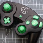 Hand cast custom resin buttons set for Nintendo GameCube - Lime candy [NGC] | Lab Fifteen Co - 4