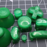 Hand cast custom resin buttons set for Nintendo GameCube - Lime candy [NGC] | Lab Fifteen Co - 2