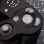 Hand cast custom resin buttons set for Nintendo GameCube - Metallic Silver [NGC] | Lab Fifteen Co - 3