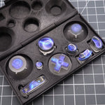 Hand cast custom resin buttons set for Nintendo GameCube - Midnight opal [NGC] | Lab Fifteen Co - 8