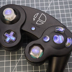 Hand cast custom resin buttons set for Nintendo GameCube - Midnight opal [NGC] | Lab Fifteen Co - 3