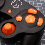 Hand cast custom resin buttons set for Nintendo GameCube - Orange candy [NGC] | Lab Fifteen Co - 3