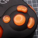 Hand cast custom resin buttons set for Nintendo GameCube - Orange candy [NGC] | Lab Fifteen Co - 5