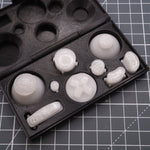 Hand cast custom resin buttons set for Nintendo GameCube - Pearl white [NGC] | Lab Fifteen Co - 7