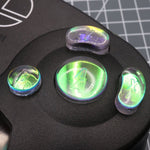 Hand cast custom resin buttons set for Nintendo GameCube - Sunset opal [NGC] | Lab Fifteen Co - 5