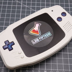 Hand cast resin buttons for Nintendo Game Boy Advance (AGB GBA) - Cosmic blue | Lab Fifteen Co - 3