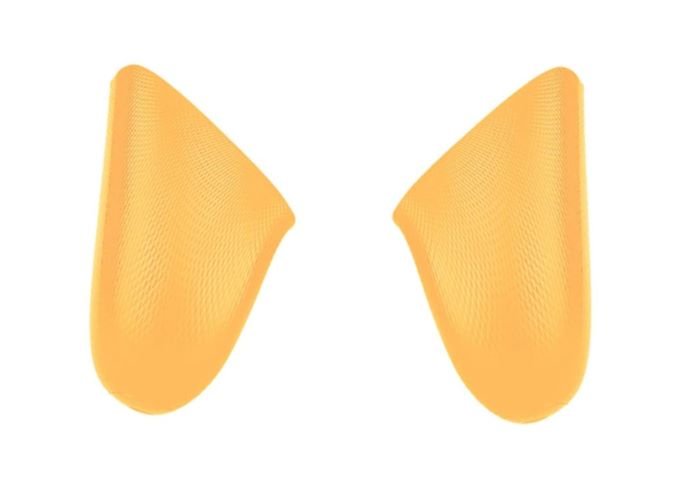 Handle grips for Nintendo Switch Pro controller Left & Right shell replacement - Yellow | ZedLabz - 1