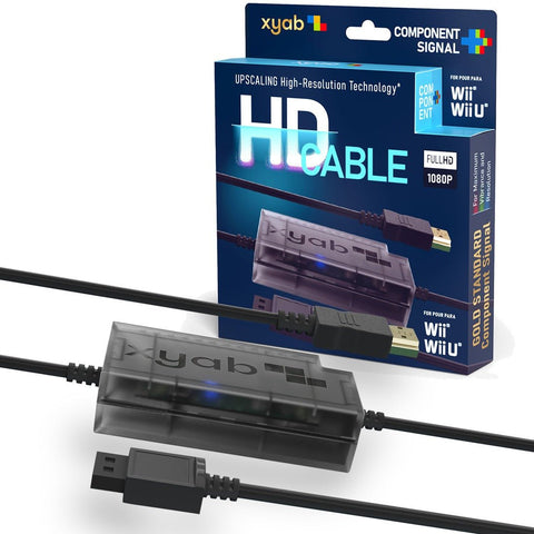 HDMI adapter converter cable for Nintendo Wii & Wii U Component + HD with upscaling | XYAB - 1