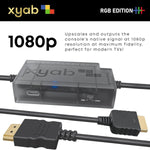 HDMI adapter converter cable for Sony PS1 (PSOne) & PS2 PlayStation 1 & 2 RGB+ HD with upscaling | XYAB - 5