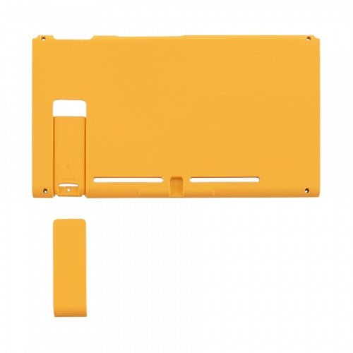 Housing shell for Nintendo Switch console back plate with kickstand soft touch - Yellow | ZedLabz - 1