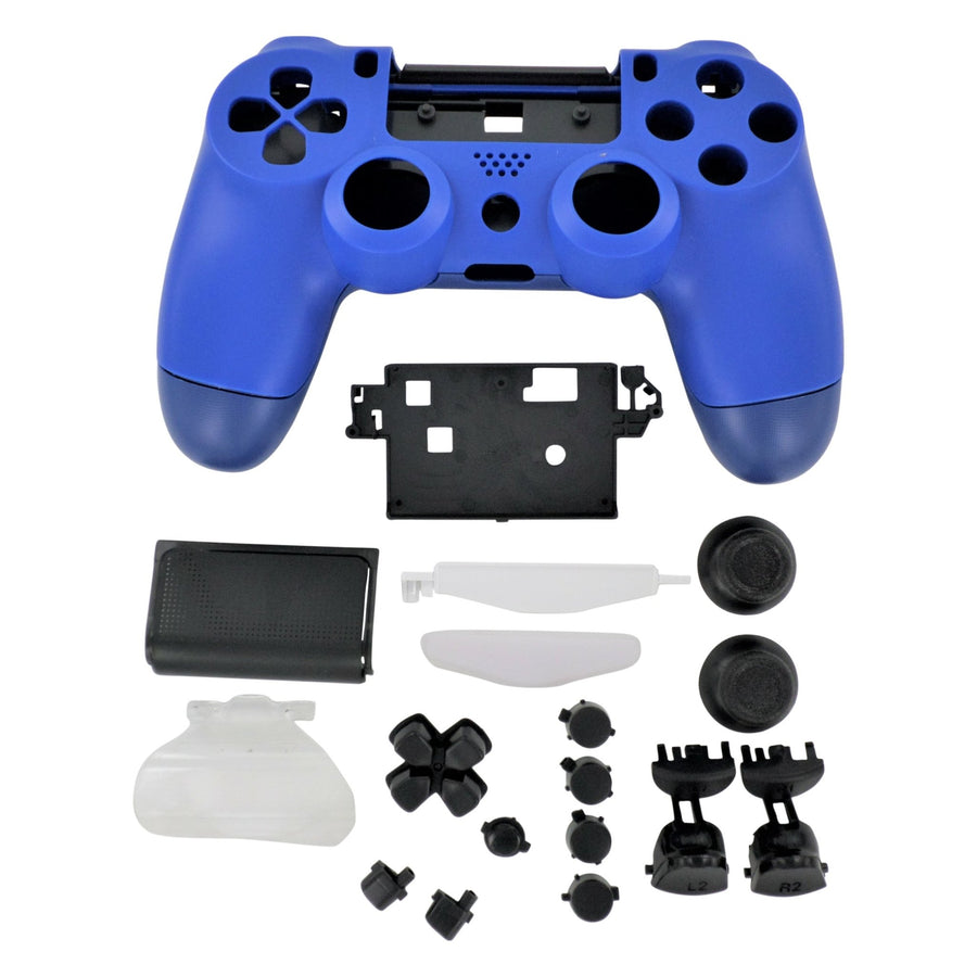 Housing shell for PS4 Slim Pro controller ZCT2 JDM - 040 complete replacement - Blue & Black | ZedLabz - 1