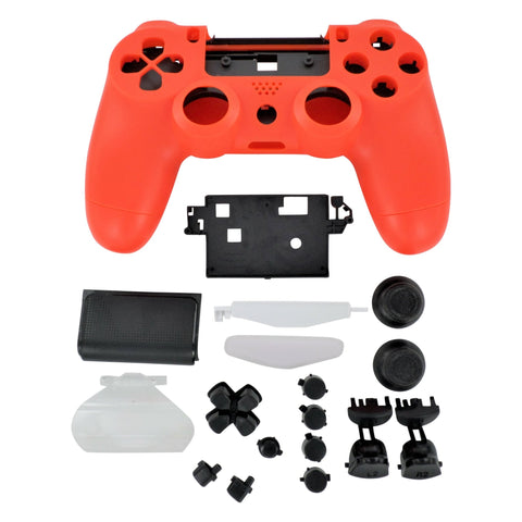 Housing shell for PS4 Slim Pro controller ZCT2 JDM - 040 complete replacement - Orange & Black | ZedLabz - 1