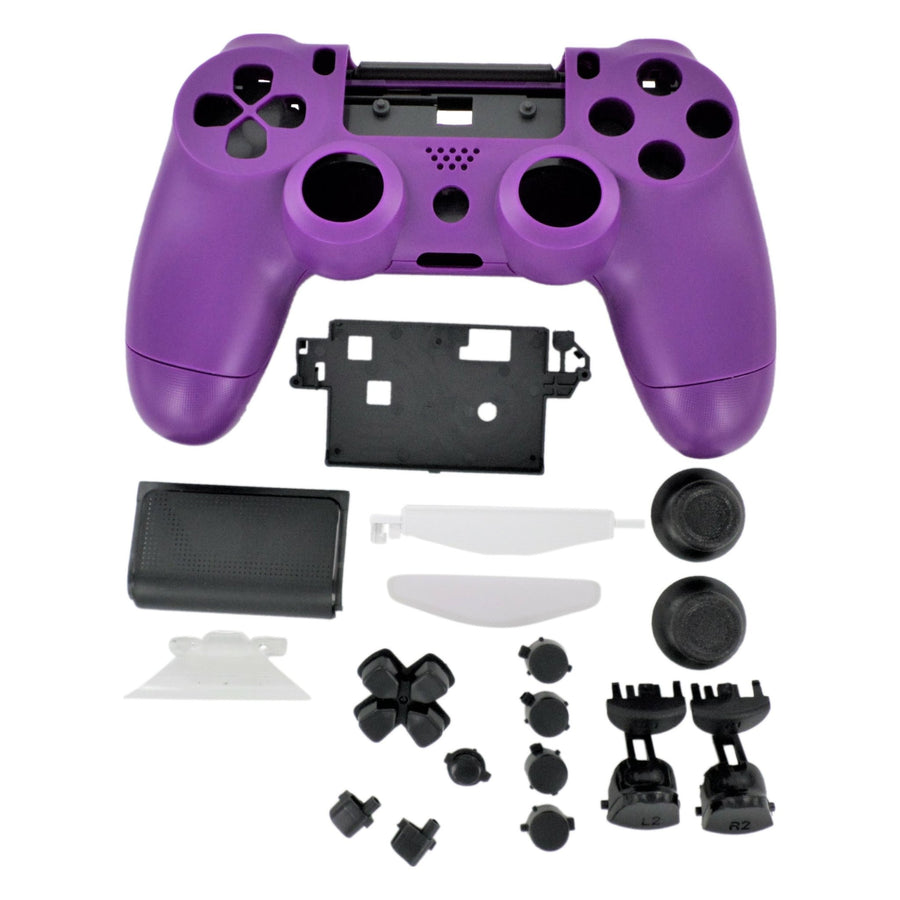 Housing shell for PS4 Slim Pro controller ZCT2 JDM - 040 complete replacement - Purple & Black | ZedLabz - 1