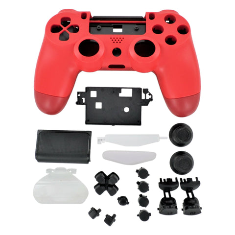 Housing shell for PS4 Slim Pro controller ZCT2 JDM - 040 complete replacement - Red & Black | ZedLabz - 1