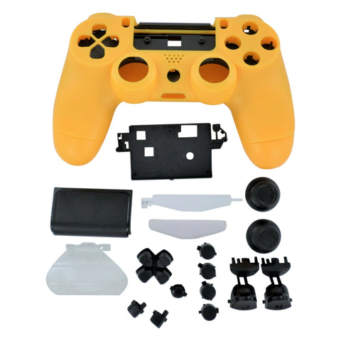 Housing shell for PS4 Slim Pro controller ZCT2 JDM - 040 complete replacement - Yellow & Black | ZedLabz - 1