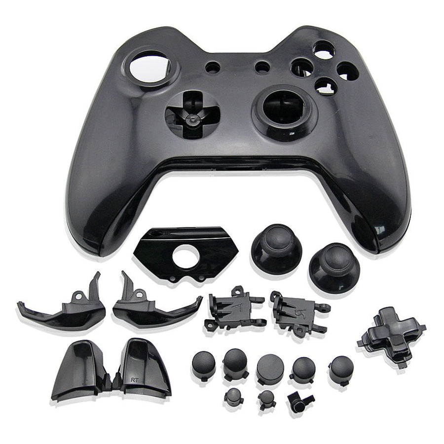 Housing shell for Xbox One controller Microsoft 1st gen 1537 full complete repair kit - Black | ZedLabz - 1