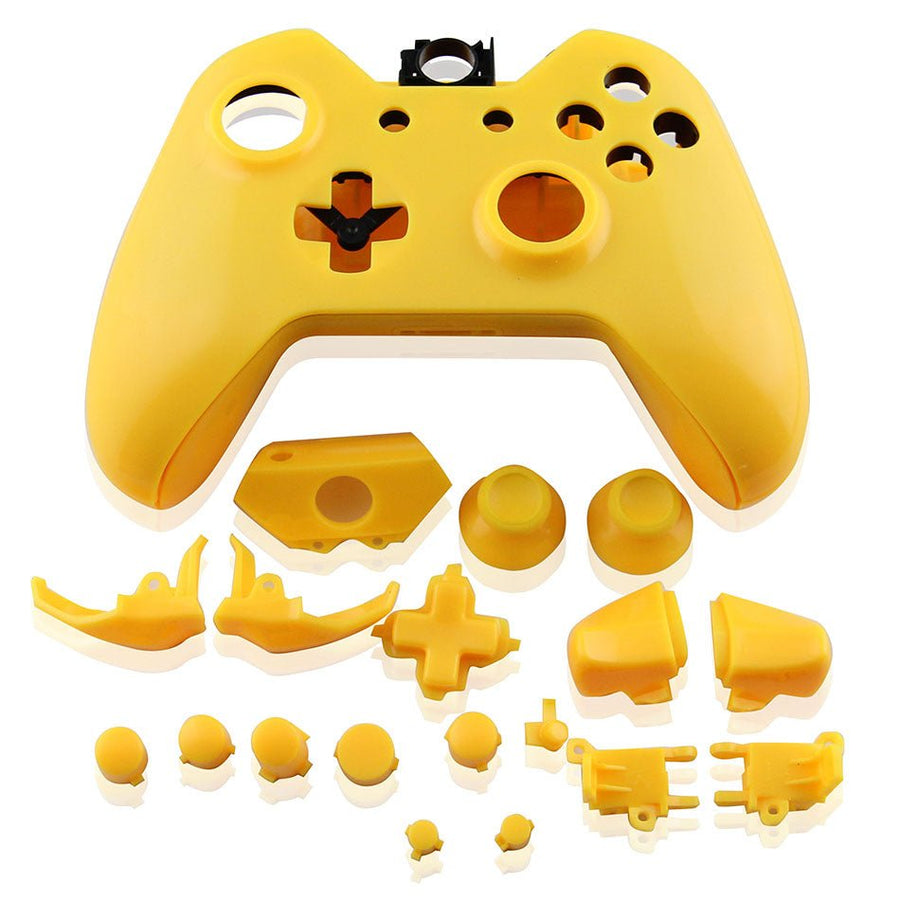 Housing shell for Xbox One controller Microsoft 1st gen 1537 full complete repair kit - Matte Yellow | ZedLabz - 1