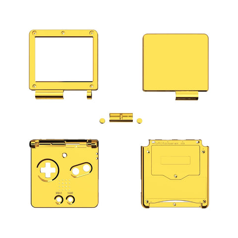 IPS ready shell for Nintendo Game Boy Advance SP custom modified replacement housing supports IPS & Original screens - Chome gold AGS GBA SP | eXtremeRate - 1