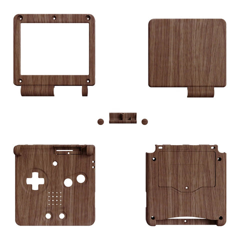 IPS ready shell for Nintendo Game Boy Advance SP custom modified replacement housing supports IPS & Original screens - Wood Grain AGS GBA SP | eXtremeRate - 1