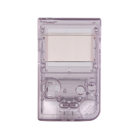 IPS screen ready replacement shell for Game Boy Pocket handheld console modified housing MGB - Clear atomic purple | Funnyplaying - 1