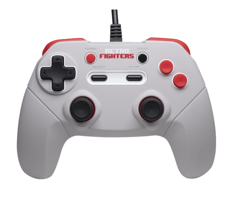 Jab gamepad wired controller for Nintendo NES, PC & MAC - 6ft Grey | Retro Fighters - 1