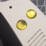 Hand cast custom resin buttons for Nintendo Game Boy Advance - Chrome Gold | Lab Fifteen Co