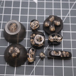 Hand cast custom resin buttons set for Nintendo GameCube - Skulls [NGC] | Lab Fifteen Co