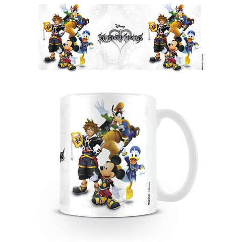 Kingdom Hearts group official mug 11oz/315ml white ceramic | Pyramid - 1