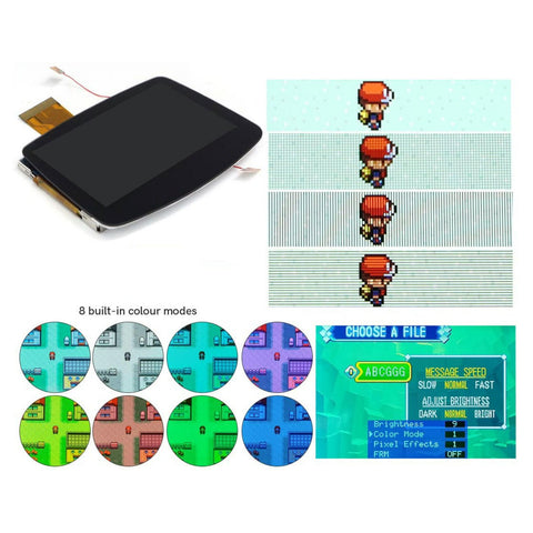 Laminated IPS 3.0 LCD screen kit for Nintendo Game Boy Advance [GBA AGB] - Black | Hispeedido - 2