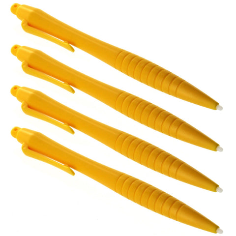 Large Ergonomic Touch Screen Stylus Pen - 4 Pack Yellow | ZedLabz - 1