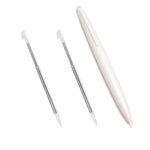 Large & Metal Extendable Stylus Pen Set For Nintendo Wii U GamePad - 3 Pack White | ZedLabz - 1