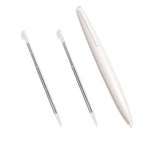 Large & Metal Extendable Stylus Pen Set For Nintendo Wii U GamePad - 3 Pack White | ZedLabz - 4