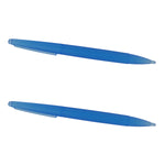 Large Semi Transparent Stylus Pens For Nintendo DS Family - 2 Pack Blue | ZedLabz - 1