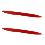 Large Semi Transparent Stylus Pens For Nintendo DS Family - 2 Pack Red | ZedLabz - 1