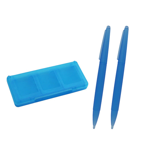 Large Stylus & Game Cartridge Case Set For Nintendo DS Family - Blue | ZedLabz - 1