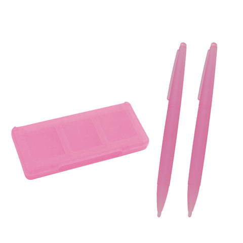 Large Stylus & Game Cartridge Case Set For Nintendo DS Family - Pink | ZedLabz - 1