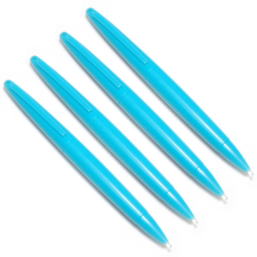 Large Stylus Pens For Nintendo DS/2DS/3DS Consoles - 4 Pack Aqua Blue | ZedLabz - 1