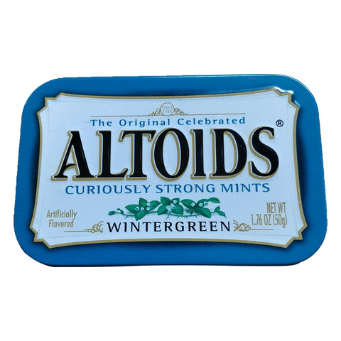 Laser cut & etched empty Altoids mint tin housing case For MintiPi Lite console - Blue | Helder Game Tech - 1