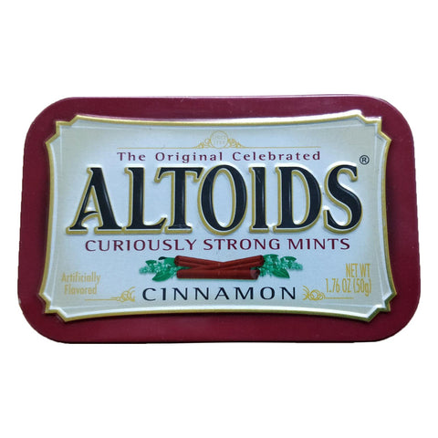 Laser cut & etched empty Altoids mint tin housing case For MintiPi Lite console - Red wine | Helder Game Tech - 1