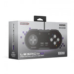 Legacy16 wired USB Snes style controller gamepad for Nintendo Switch, PC, Mac & USB devices - Black | Retro - Bit - 10